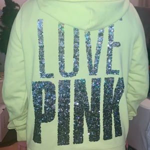 Love pink hoodie